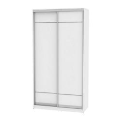 Белый шкаф-купе в прихожую B-220х120х60-1(Белый-D7D7)