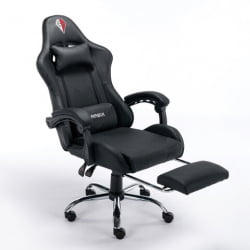 Кресло компьютерное BRABIX Dexter GM-135 подножка Черное