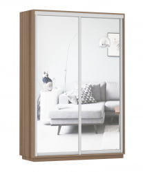 Шкаф-купе двухдверный Экспресс Дуо Экспенс 1400х2400h Ясень шимо тёмный