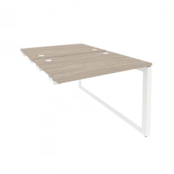 Стол-приставка двойной на О-образном м/к к опорым элем. ONIX O.MO-D.SPR-1.7 Дуб Аттик/Белый