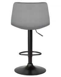 Стул барный DOBRIN TAILOR BLACK (серый велюр (MJ9-75)) 2 шт