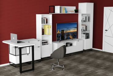 Полка City средняя белый