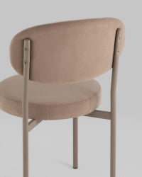 Стул Бриф SN велюр капучино каркас капучино муар