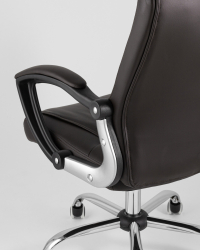 Кресло руководителя ТопЧаирс Товер Коричневое / TopChairs Tower