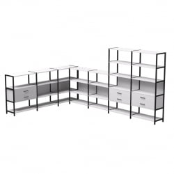 Набор стеллажных систем Everprof EVO №19 Белый Черный