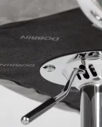 Стул барный DOBRIN KRUGER ARM Серый велюр MJ9-75