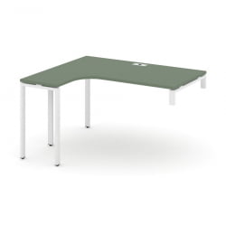 Стол-надставка на опорную тумбу (левый) CONCEPT CN.OSAN-004(L) Сандал Янтарный Белый