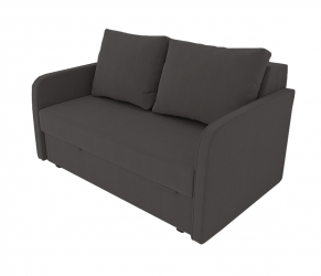 Диван Лоджия Велюр (Berhouse) Цвет фасада: Темно серый Велюто 32; Тип: Прямой; Материал фасада: Металл/Велюр