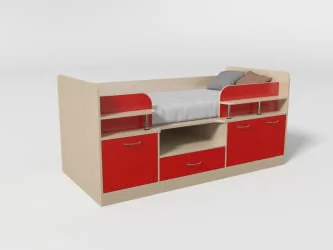 Уголок школьника №7 Дуб молочный/Красный