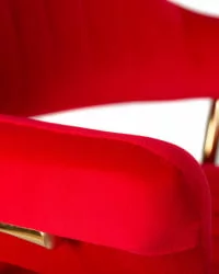 Стул барный DOBRIN CHARLY GOLD Красный велюр MJ9-45
