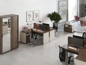 Тумба офисная New Line NLN36330531 Дуб шамони темный