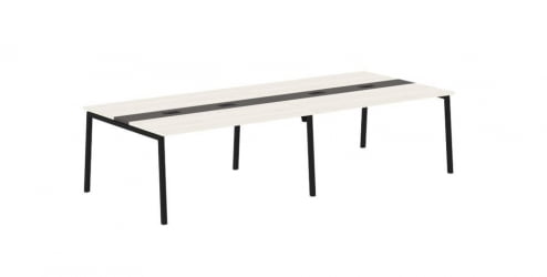 Переговорный стол ЕДИС ЕЛCТ 3114 Ясень Траун Мокко Черный / EDIS ELCT