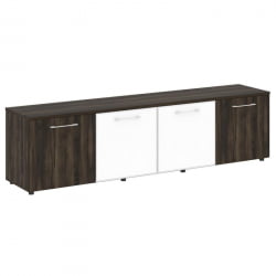 Тумба модульная Ялта ЛТ.ТС-4.5 вхите Дуб Мали/Стекло Вхите 2188*450*580 / LT.TS-4.5 white White
