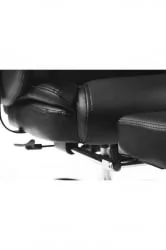 Кресло офисное Парламент H-2021-35 black leather Черный