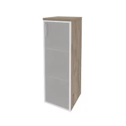 Шкаф средний узкий правый ОНИКС О.СУ-2.4Р(Р) Тиквуд Темный / ONIX O.SU-2.4R(R)