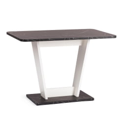 Стол обеденный TIBI нераздвижной ЛДСП, 68,6 х 110 х 75 см, Мрамор черный/Белый