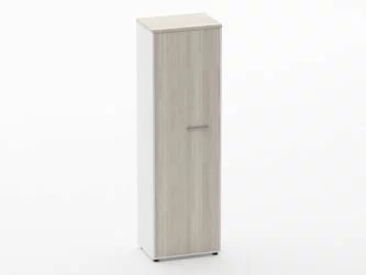 Шкаф для одежды 4 узкий Deka 10.19.302Л Дуб Сантана светлый/Белый