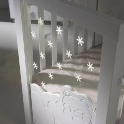 Кроватка для новорожденных Micuna Dolce Luce Relax Plus 120x60 White