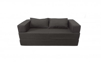 Диван прямой бескаркасный Хит (Berhouse) Цвет фасада: Грей; Тип: Прямой; Материал фасада: Рогожка