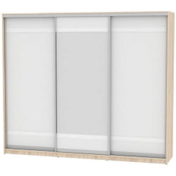 Шкаф-купе Б-220х270х60-3(ДСС-Белый-Д9Д10Д9) / B-220х270х60-3(ДСС-Белый-D9D10D9)