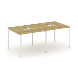 Стол переговорный (2 столешницы) CONCEPT CN.PRG-021 Дуб Винченцо Белый