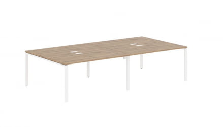 Бенч-система 4-местная EDIS EUWST 3116 Дуб Денвер светлый Белый