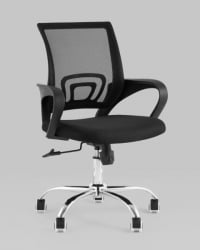 Кресло офисное TopChairs Simple New черный спинка сетка