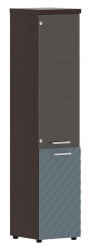 Шкаф колонка комбинированная с топом (левый) Torr LUX TLHC 42.2 L Венге Магия Серо-голубой