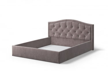 Кровать Стелла, 1400*2000 мм, велюр NEO 08, коричневый