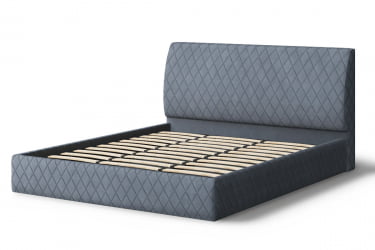 Кровать Хилтон, 2000x1600 мм, серый