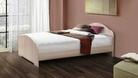 Кровать на уголках №1 1200*2000 Ясень Шимо темный