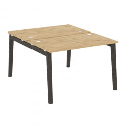 Рабочая станция Оникс Вуд ОВ.Д.РС-2.2.7 Тиквуд Светлый/Дуб Темный/Металл Антрацит 1180*1475*750 / OW.D.RS-2.2.7