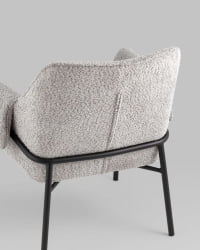 Кресло лаунж Бесс альпака Серый