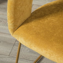 Кресло Hugs К желтый/Линк золото