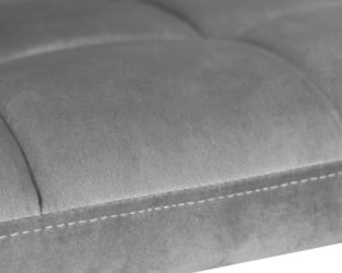 Офисное кресло для персонала DOBRIN TERRY BLACK (серый велюр (MJ9-75)) 2 шт