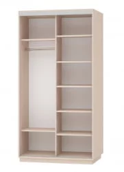 Шкаф-купе двухдверный Экспресс Дуо 1200х2400h Улица/Дуб молочный