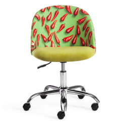 Кресло MELODY ткань/флок, олива, Botanica 03 pepper/23