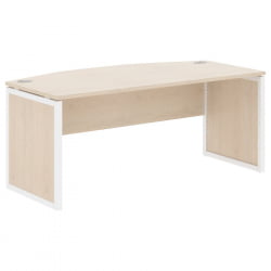 Стол руководителя КСТЕН-КП КСКПЕТ 189 Бук Тиара Белый / XTEN-QP XQPET