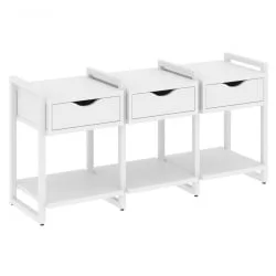 Тумба на регулируемых опорах наборная. Вариант №4 LOFT VR.L-TN-4.O Металл белый Белый Бриллиант