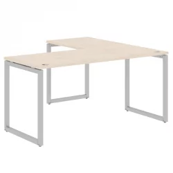 Стол угловой левый XTEN-Q XQCT 1615 L Бук Тиара Алюминий