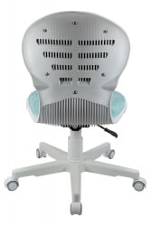 Кресло 1139 FW PL White велюр Bliss 10 голубой