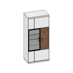 Шкаф для посуды Корано Бм.Кор-33 правый Ольха