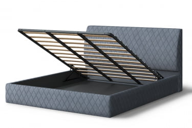 Кровать Хилтон, 2000x1600 мм, серый