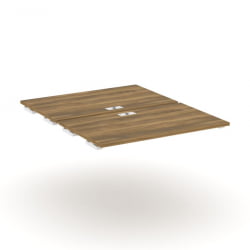 Двойной стол-приставка к двум опорным тумбам/шкафам CONCEPT CN.DSPR-006 Сандал Янтарный Белый