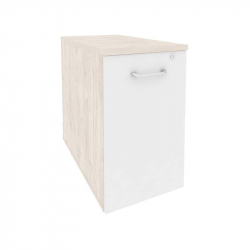 Тумба низкая выдвижная приставная / опорная ONIX O.VTPO-1.8 Денвер Светлый/Белый
