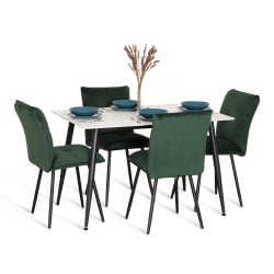 Металлический стул Sweet LT, велюр, Deep Forest (изумруд), 41х55х88 см