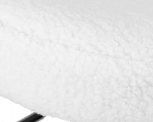 Барный стул DOBRIN TEDDY BLACK (белый букле (13))