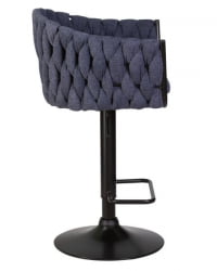 Стул барный ДОБРИН ЛЕОН (синяя ткань (ЛАР-275-29)) 2 шт / DOBRIN LEON (LAR-275-29))