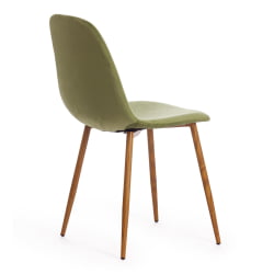 Кухонный стул BREEZE (mod. 4724) вельвет/металл, 44 х 53 х 87 см, Green (зеленый) HLR54 / натуральный