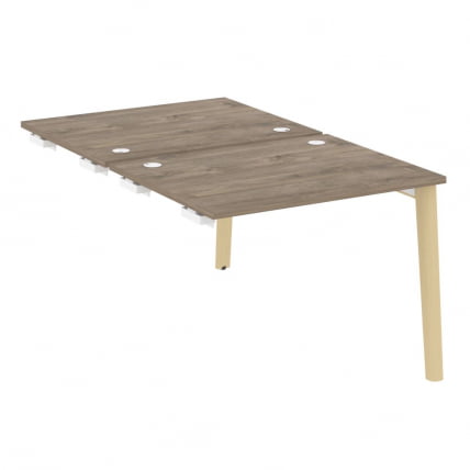 Стол-приставка двойной к опорным элементам ONIX WOOD OW.D.SPR-1.8 Тиквуд Темный/Светлый_0